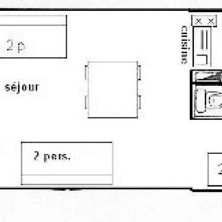 Le Squaw Valley - 3/4 Pers - Le Squaw Valley -014sq- Plagne Villages Mae-1544 Apartment *