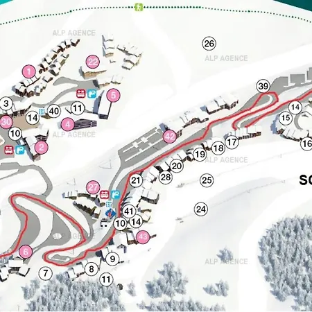 Appartement Le Squaw Valley - 3/4 Pers - Le Squaw Valley -014sq- Plagne Villages Mae-1544 *